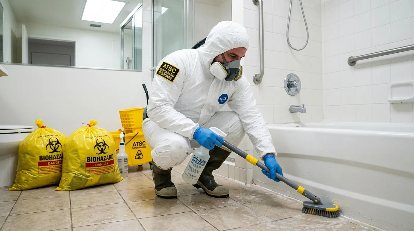 Decontamination equipment deployed for Blood Cleanup in Warrensville Heights